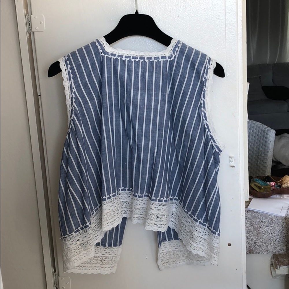 Elyse walker linen tank